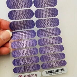 * RARE * NEW Jamberry VIOLET VIBES Full Sheet Nail Wraps